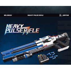 JIESTAR 58023 non  SÚNG TRƯỜNG XUNG HẠNG NẶNG bộ đồ chơi xếp lắp ráp ghép mô hình Gun HEAVY PULSE RIFLE 2283 khối