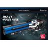 JIESTAR 58023 non  SÚNG TRƯỜNG XUNG HẠNG NẶNG bộ đồ chơi xếp lắp ráp ghép mô hình Gun HEAVY PULSE RIFLE 2283 khối