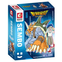 SEMBO 609320 non  DIGIMON ZUTONMON bộ đồ chơi xếp lắp ráp ghép mô hình Digimon Adventure Cuộc Phưu Lưu Của Quái Vật Số 442 khối