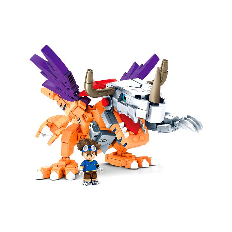SEMBO 609319 non  GREYMON CƠ KHÍ bộ đồ chơi xếp lắp ráp ghép mô hình Digimon Adventure Cuộc Phưu Lưu Của Quái Vật Số 458 khối
