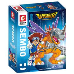 SEMBO 609319 non  GREYMON CƠ KHÍ bộ đồ chơi xếp lắp ráp ghép mô hình Digimon Adventure Cuộc Phưu Lưu Của Quái Vật Số 458 khối