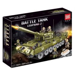 GAOMISI T3015 3015 non  XE TĂNG CHIẾN ĐẤU CHỦ LỰC LEOPARD 2 bộ đồ chơi xếp lắp ráp ghép mô hình Military Army BATTLE TANK LEOPARD 2 Quân Sự Bộ Đội 2029 khối