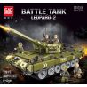 GAOMISI T3015 3015 non  XE TĂNG CHIẾN ĐẤU CHỦ LỰC LEOPARD 2 bộ đồ chơi xếp lắp ráp ghép mô hình Military Army BATTLE TANK LEOPARD 2 Quân Sự Bộ Đội 2029 khối
