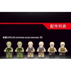 GAOMISI T3015 3015 non  XE TĂNG CHIẾN ĐẤU CHỦ LỰC LEOPARD 2 bộ đồ chơi xếp lắp ráp ghép mô hình Military Army BATTLE TANK LEOPARD 2 Quân Sự Bộ Đội 2029 khối