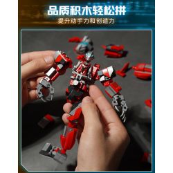 Enlighten 75047 Qman 75047 non  GEDD ENHANCED MECH MẪU BAN ĐẦU bộ đồ chơi xếp lắp ráp ghép mô hình Ultraman Vệ Binh Vũ Trụ Siêu Nhân Điện Quang