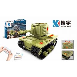 KAIYU K96143 96143 non  XE TĂNG HẠNG NẶNG KV-2 bộ đồ chơi xếp lắp ráp ghép mô hình Military Army KV-2 HEAVY PANZER Quân Sự Bộ Đội 452 khối