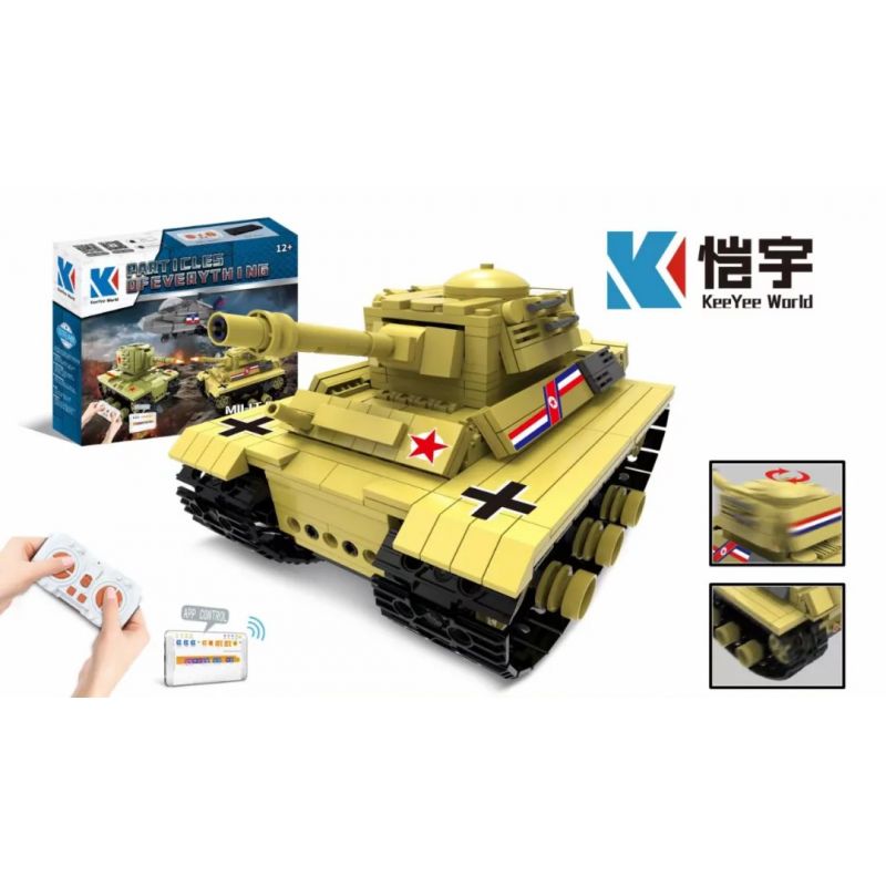KAIYU K96144 96144 non  XE TĂNG HẠNG TRUNG PANTHER bộ đồ chơi xếp lắp ráp ghép mô hình Military Army Quân Sự Bộ Đội 436 khối