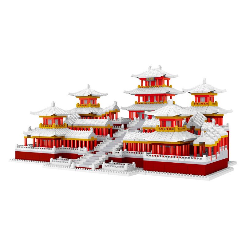 FUN IMAGINATION LZ8224 8224 non  CẢNH TUYẾT CUNG ĐIỆN EFANG bộ đồ chơi xếp lắp ráp ghép mô hình Buildings 4159 khối