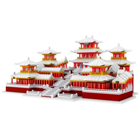 FUN IMAGINATION LZ8224 8224 non  CẢNH TUYẾT CUNG ĐIỆN EFANG bộ đồ chơi xếp lắp ráp ghép mô hình Buildings 4159 khối
