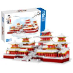 FUN IMAGINATION LZ8224 8224 non  CẢNH TUYẾT CUNG ĐIỆN EFANG bộ đồ chơi xếp lắp ráp ghép mô hình Buildings 4159 khối