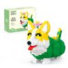 MOYU BLOCK MY93001 93001 non  CHÓ CORGI KHỦNG LONG bộ đồ chơi xếp lắp ráp ghép mô hình PETS GROWTH RECORD 815 khối