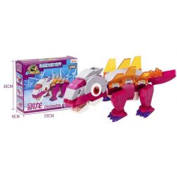 EAKI NBXJ1005 1005 non  XE RỒNG NỔ XINQI STEGOSAURUS bộ đồ chơi xếp lắp ráp ghép mô hình 126 khối