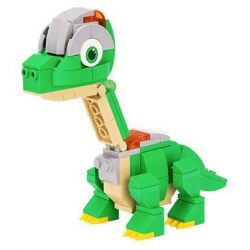 EAKI NBXJ1004 1004 non  XE RỒNG NỔ XINQI BRACHIOSAURUS bộ đồ chơi xếp lắp ráp ghép mô hình 134 khối