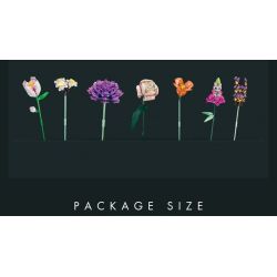 QIZHILE 92006 non  14 LOẠI HOA DAISY FRANGIPANI ADMIRALTY LILY OF THE VALLEY ROSE HYDRANGEA CHERRY BLOSSOM TULIP HORSE ORCHID ASTER PINK POPLAR ANTIRRHINUM OẢI HƯƠNG bộ đồ chơi xếp lắp ráp ghép mô hình Flowers