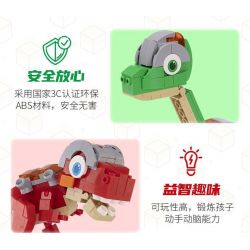 EAKI NBXJ1004 1004 non  XE RỒNG NỔ XINQI BRACHIOSAURUS bộ đồ chơi xếp lắp ráp ghép mô hình 134 khối
