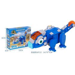 EAKI NBXJ1003 1003 non  XE RỒNG NỔ XINQI ANKYLOSAURUS bộ đồ chơi xếp lắp ráp ghép mô hình 131 khối