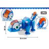 EAKI NBXJ1003 1003 non  XE RỒNG NỔ XINQI ANKYLOSAURUS bộ đồ chơi xếp lắp ráp ghép mô hình 131 khối