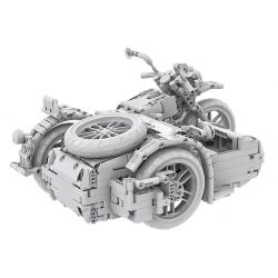 UBTECH JRKL217 non  XE BA BÁNH BÊN CỔ ĐIỂN JIMUGO bộ đồ chơi xếp lắp ráp ghép mô hình  Kỹ Thuật Công Nghệ Cao Mô Hình Phương Tiện 1200 khối