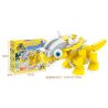 EAKI NBXJ1002 1002 non  XE RỒNG NỔ XINQI TRICERATOPS bộ đồ chơi xếp lắp ráp ghép mô hình 131 khối