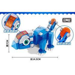 EAKI NBXJ1002 1002 non  XE RỒNG NỔ XINQI TRICERATOPS bộ đồ chơi xếp lắp ráp ghép mô hình 131 khối