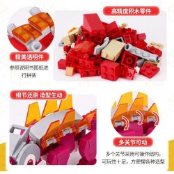 EAKI NBXJ1002 1002 non  XE RỒNG NỔ XINQI TRICERATOPS bộ đồ chơi xếp lắp ráp ghép mô hình 131 khối