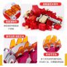 EAKI NBXJ1002 1002 non  XE RỒNG NỔ XINQI TRICERATOPS bộ đồ chơi xếp lắp ráp ghép mô hình 131 khối