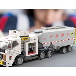 MUSELECT DHYX-005 non  XE TIẾP NHIÊN LIỆU NỘI ĐỒNG bộ đồ chơi xếp lắp ráp ghép mô hình APRON SPECIAL VEHICLE 447 khối