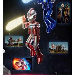 BLOKS 71226 non  ULTRA NAME BOOK HONOR EDITION HV-02 COURAGE BOND PHIÊN BẢN ĐẶC BIỆT ULTRAMAN MEBIUS & HIKARI bộ đồ chơi xếp lắp ráp ghép mô hình Vệ Binh Vũ Trụ Siêu Nhân Điện Quang