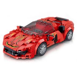 ZHEGAO QL0753-4 0753-4 non  ĐỘI ĐUA NORBU DN2000 bộ đồ chơi xếp lắp ráp ghép mô hình