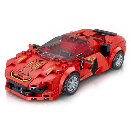 ZHEGAO QL0753-4 0753-4 non  ĐỘI ĐUA NORBU DN2000 bộ đồ chơi xếp lắp ráp ghép mô hình