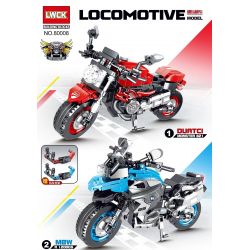 LWCK 80008-2 non  BMW R1200GS bộ đồ chơi xếp lắp ráp ghép mô hình Motorcycle Motorbike BMW R 1200GS Xe Hai Bánh 322 khối
