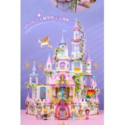 Enlighten 32022 Qman 32022 non  LÂU ĐÀI HOA SAY bộ đồ chơi xếp lắp ráp ghép mô hình Girl Con Gái 2482 khối