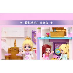 Enlighten 32022 Qman 32022 non  LÂU ĐÀI HOA SAY bộ đồ chơi xếp lắp ráp ghép mô hình Girl Con Gái 2482 khối