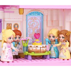 Enlighten 32022 Qman 32022 non  LÂU ĐÀI HOA SAY bộ đồ chơi xếp lắp ráp ghép mô hình Girl Con Gái 2482 khối