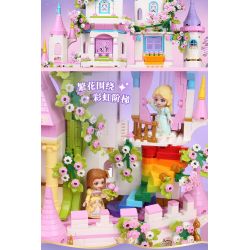 Enlighten 32022 Qman 32022 non  LÂU ĐÀI HOA SAY bộ đồ chơi xếp lắp ráp ghép mô hình Girl Con Gái 2482 khối