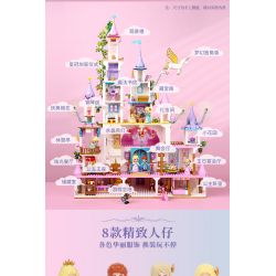 Enlighten 32022 Qman 32022 non  LÂU ĐÀI HOA SAY bộ đồ chơi xếp lắp ráp ghép mô hình Girl Con Gái 2482 khối