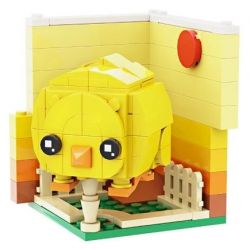 LQFUN 678-22212 22212 67822212 non  GÀ CON bộ đồ chơi xếp lắp ráp ghép mô hình CHICK SHAPE DEMOSTRATE 134 khối