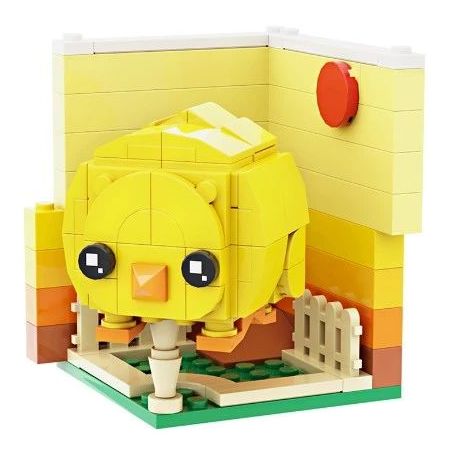 LQFUN 678-22212 22212 67822212 non  GÀ CON bộ đồ chơi xếp lắp ráp ghép mô hình CHICK SHAPE DEMOSTRATE 134 khối