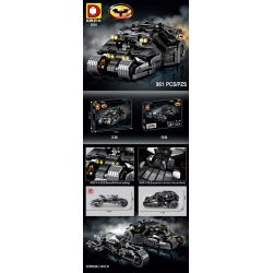 DUO LE PIN 8504 non  BATMOBILE bộ đồ chơi xếp lắp ráp ghép mô hình The  Batman Movie BATMOBILE TUMBLER Người Dơi Bảo Vệ Gotham 961 khối