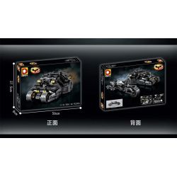 DUO LE PIN 8504 non  BATMOBILE bộ đồ chơi xếp lắp ráp ghép mô hình The  Batman Movie BATMOBILE TUMBLER Người Dơi Bảo Vệ Gotham 961 khối