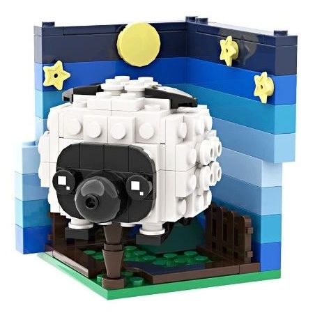 LQFUN 678-22208 22208 67822208 non  CON CỪU bộ đồ chơi xếp lắp ráp ghép mô hình SHEEP SHAPE DEMOSTRATE 142 khối