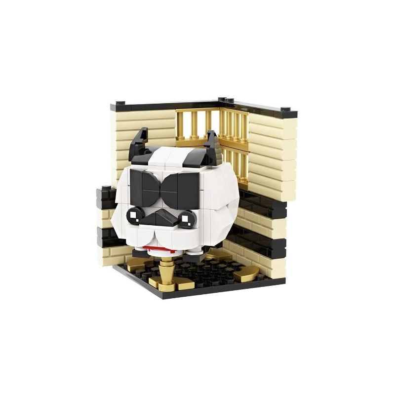 LQFUN 678-22207 22207 67822207 non  CHÓ MẶT XỆ bộ đồ chơi xếp lắp ráp ghép mô hình BULLDOG SHAPE DEMOSTRATE 144 khối