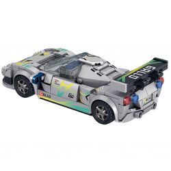 ZHEGAO QL0752-3 0752-3 non  XE ĐUA CARRARA NISSAN GT-R bộ đồ chơi xếp lắp ráp ghép mô hình 295 khối