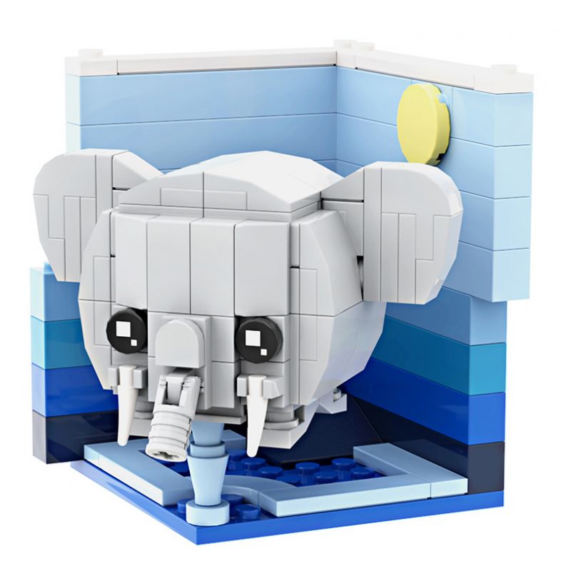 LQFUN 678-22101 22101 67822101 non  CON VOI bộ đồ chơi xếp lắp ráp ghép mô hình ELEPHANT SHAPE DEMOSTRATE 146 khối