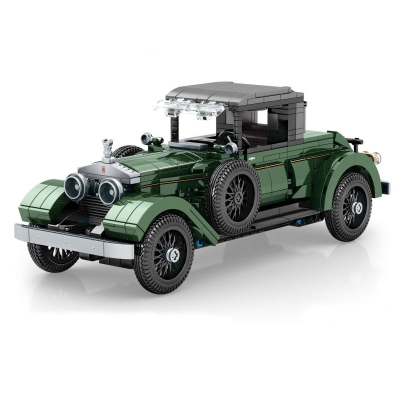 SEMBO 705850 non  BẢO TÀNG Ô TÔ BẮC KINH ROLLS-ROYCE SILVER PHANTOM 1926 bộ đồ chơi xếp lắp ráp ghép mô hình Creator ROLLSROYCE SILVER GHOST Sáng Tạo 858 khối