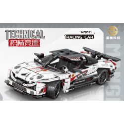 MANGE TECHNOLOGY 88015 non  APOCALYPSE GTR LÙI XE bộ đồ chơi xếp lắp ráp ghép mô hình  PORSCHE 9FF GT9-R Kỹ Thuật Công Nghệ Cao Mô Hình Phương Tiện 411 khối