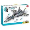 MINGDI K1088 1088 non  MÁY BAY CHIẾN ĐẤU F-18 HORNET bộ đồ chơi xếp lắp ráp ghép mô hình Military Army Quân Sự Bộ Đội 955 khối