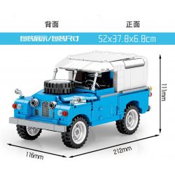 SEMBO 705808 non  BẢO TÀNG Ô TÔ BẮC KINH LAND ROVER IIA bộ đồ chơi xếp lắp ráp ghép mô hình Creator Sáng Tạo 731 khối