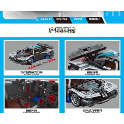 MANGE TECHNOLOGY 88012 non  XE KÉO ZONDA PAGANI bộ đồ chơi xếp lắp ráp ghép mô hình  PAGANI ZONDA Kỹ Thuật Công Nghệ Cao Mô Hình Phương Tiện 379 khối
