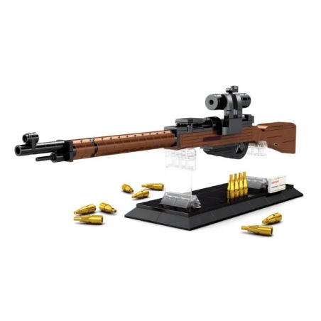 WOMA C0715 0715 non  SÚNG BẮN TỈA MOSIN NAGANT M91-30 bộ đồ chơi xếp lắp ráp ghép mô hình LONG MARCH HERO 287 khối
